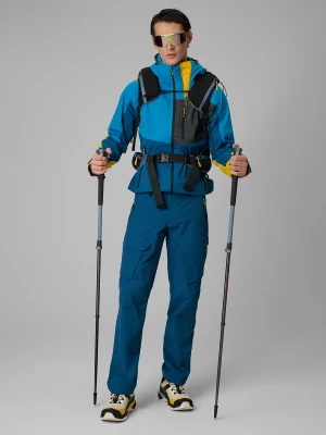 4F Spodnie trekkingowe szybkoschnące męskie - granatowe XL