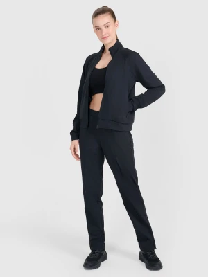 4F Spodnie treningowe szybkoschnące damskie - czarne XS