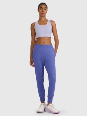 4F Spodnie treningowe szybkoschnące damskie - granatowe L