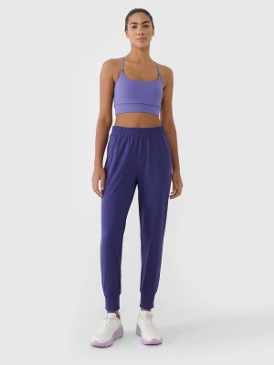 4F Spodnie treningowe szybkoschnące damskie - granatowe XS