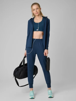 4F Spodnie treningowe szybkoschnące damskie - turkusowe XS