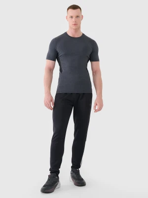 4F Spodnie treningowe szybkoschnące męskie - czarne XXL