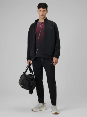 4F Spodnie treningowe szybkoschnące męskie - czarne XL