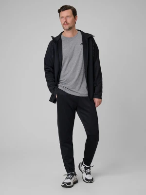 4F Spodnie treningowe szybkoschnące męskie - czarne XL