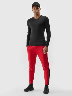 4F Spodnie treningowe szybkoschnące męskie - czerwone 3XL