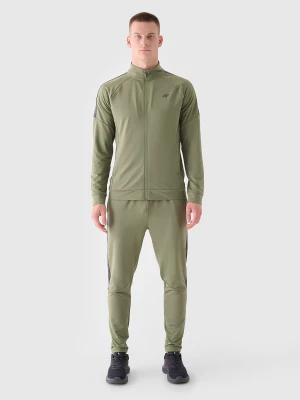 4F Spodnie treningowe szybkoschnące męskie - oliwkowe S