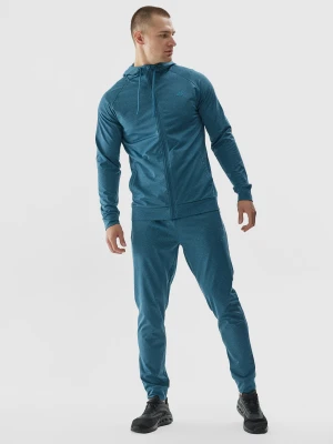 4F Spodnie treningowe szybkoschnące męskie - turkusowe 3XL