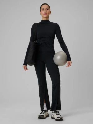 4F Spodnie treningowe z rozszerzanymi nogawkami damskie - czarne M