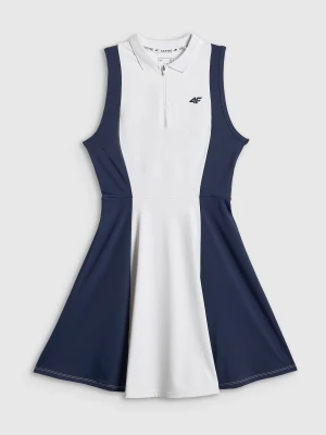 4F Sukienka tenisowa damska - biała XS