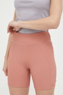 4F szorty damskie kolor różowy gładkie high waist