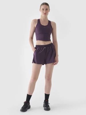 4F Szorty sportowe w kolorze fioletowym rozmiar: M