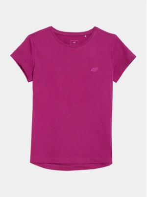 4F T-Shirt 4FJAW23TTSHF0816 Różowy Regular Fit