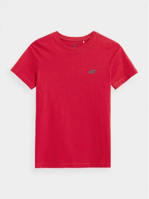 4F T-Shirt 4FJAW23TTSHM0795 Czerwony Regular Fit