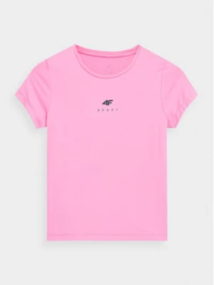 4F T-Shirt 4FJSS23TFTSF157 Różowy Regular Fit