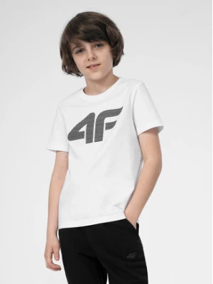 4F T-Shirt 4FJSS23TTSHM293 Biały Regular Fit