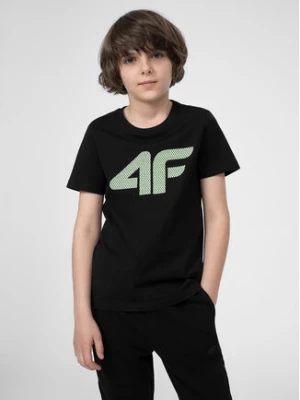 4F T-Shirt 4FJSS23TTSHM293 Czarny Regular Fit