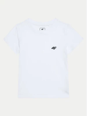 4F T-Shirt 4FJWMM00TTSHF1658 Biały Slim Fit