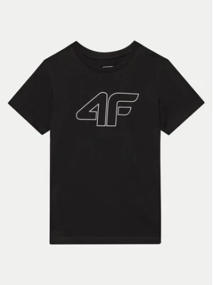 4F T-Shirt 4FJWMM00TTSHF1803 Czarny Regular Fit