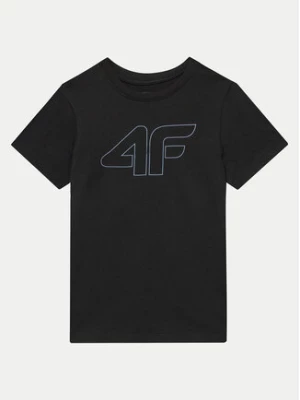 4F T-Shirt 4FJWMM00TTSHM1627 Czarny Regular Fit