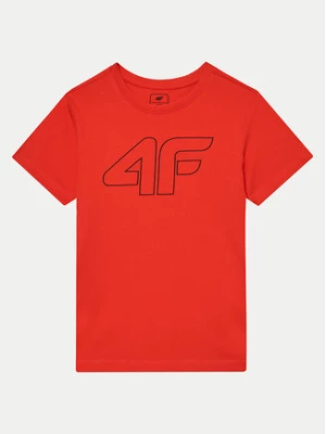 4F T-Shirt 4FJWMM00TTSHM1627 Czerwony Regular Fit