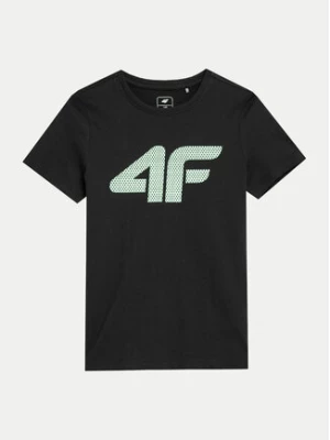 4F T-Shirt 4FJWSS24TTSHM1115 Czarny Regular Fit