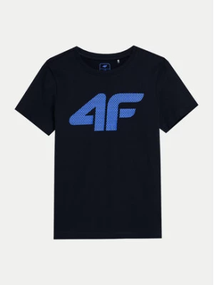 4F T-Shirt 4FJWSS24TTSHM1115 Granatowy Regular Fit