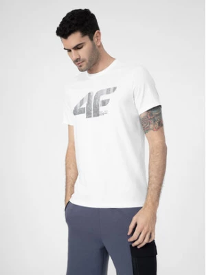 4F T-Shirt 4FSS23TTSHM309 Biały Regular Fit