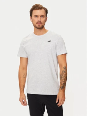 4F T-Shirt 4FWMM00TTSHM1843 Szary Regular Fit