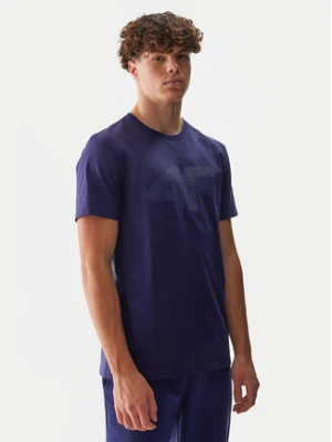 4F T-Shirt 4FWSS24TTSHM1155 Granatowy Regular Fit