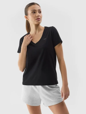 Zdjęcie produktu 4F T-shirt gładki damski - czarny XS