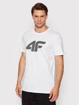 4F T-Shirt H4L22-TSM353 Biały Regular Fit