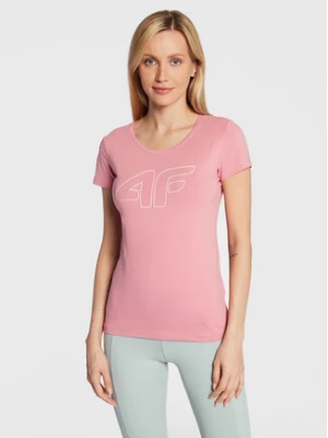 4F T-Shirt H4Z22-TSD353 Różowy Regular Fit