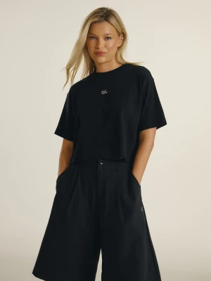 Zdjęcie produktu 4F T-shirt loose gładki damski 4F x Anna Lewandowska - czarny XS