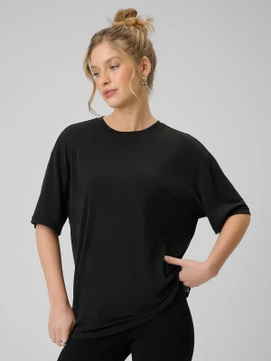 4F T-shirt loose z modalem damski - czarny L