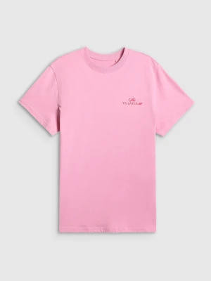 Zdjęcie produktu 4F T-shirt loose z nadrukiem damski - różowy S