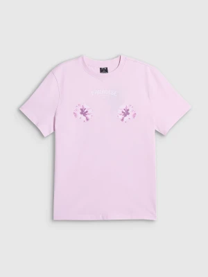 Zdjęcie produktu 4F T-shirt loose z nadrukiem damski - różowy M