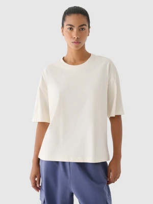 4F T-shirt oversize damski 4F x Anna Lewandowska - biały XS