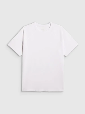4F T-shirt oversize gładki męski - biały XL