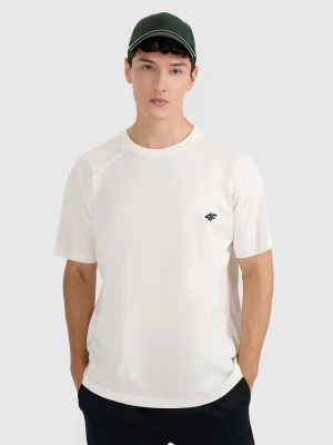 Zdjęcie produktu 4F T-shirt oversize gładki męski - biały XXL