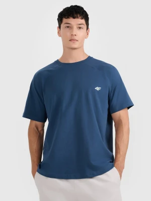 Zdjęcie produktu 4F T-shirt oversize gładki męski - granatowy XL