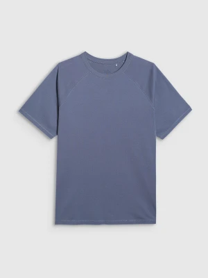 4F T-shirt oversize gładki męski - granatowy XL