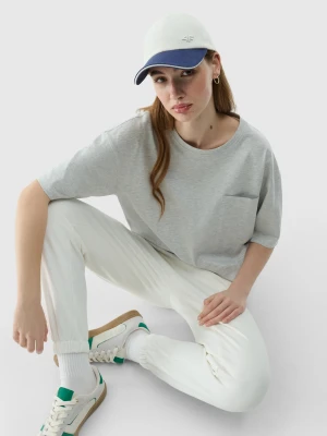 Zdjęcie produktu 4F T-shirt oversize gładki uniseks - szary XL