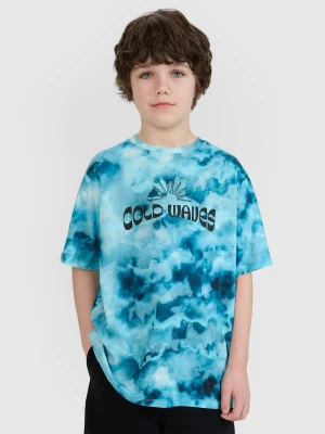 4F T-shirt oversize z nadrukiem chłopięcy - multikolor 122 (6-7 lat)