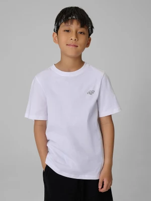 4F T-shirt regular gładki (2-pack) chłopięcy - multikolor 134 / 140 (8-10 lat)