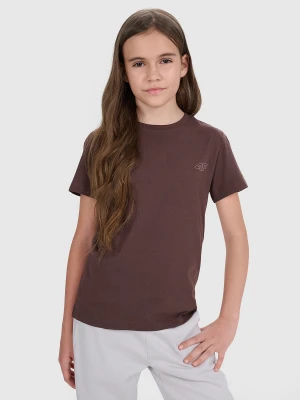 4F T-shirt regular gładki (2-pack) dziecięcy - multikolor 122 / 128 (6-8 lat)