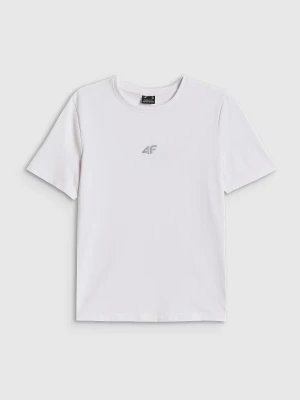 Zdjęcie produktu 4F T-shirt regular gładki damski - biały S