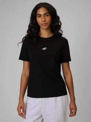 Zdjęcie produktu 4F T-shirt regular gładki damski - czarny XS