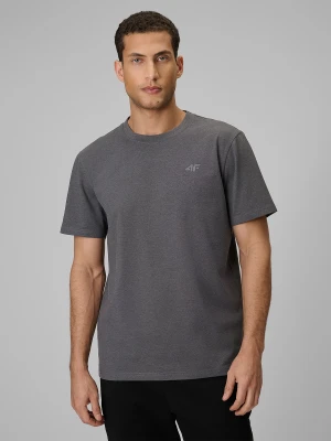 4F T-shirt regular gładki męski (2-pack) - multikolor L