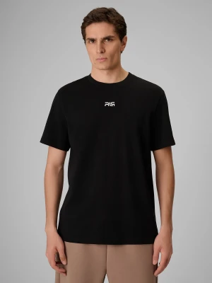 4F T-shirt regular gładki męski 4F x Robert Lewandowski - czarne XXL