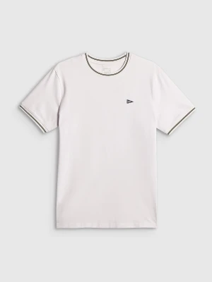 4F T-shirt regular gładki męski - biały M